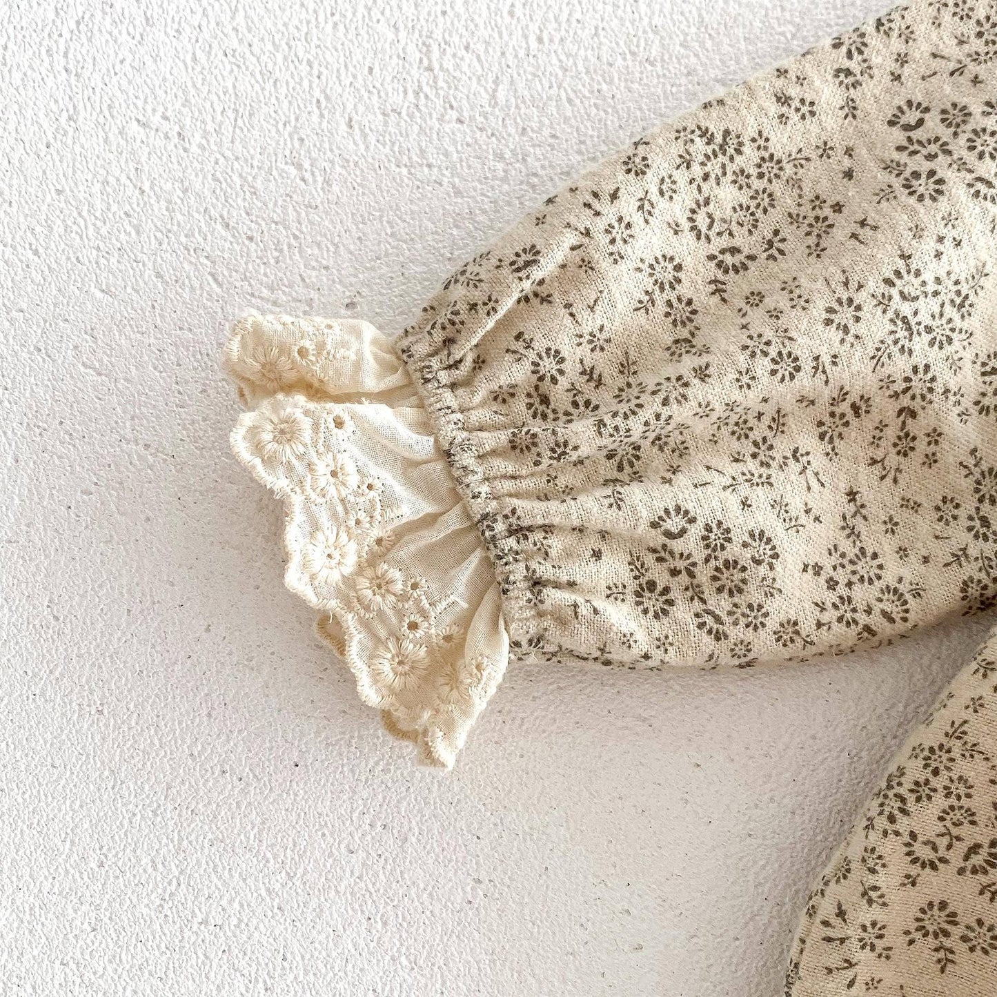 Floral Bubble with Lace Collar