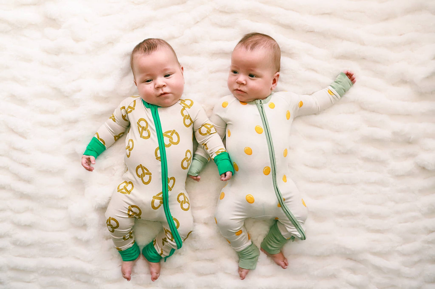 2-way zip baby sleeper -Blue Stripe - bamboo baby romper