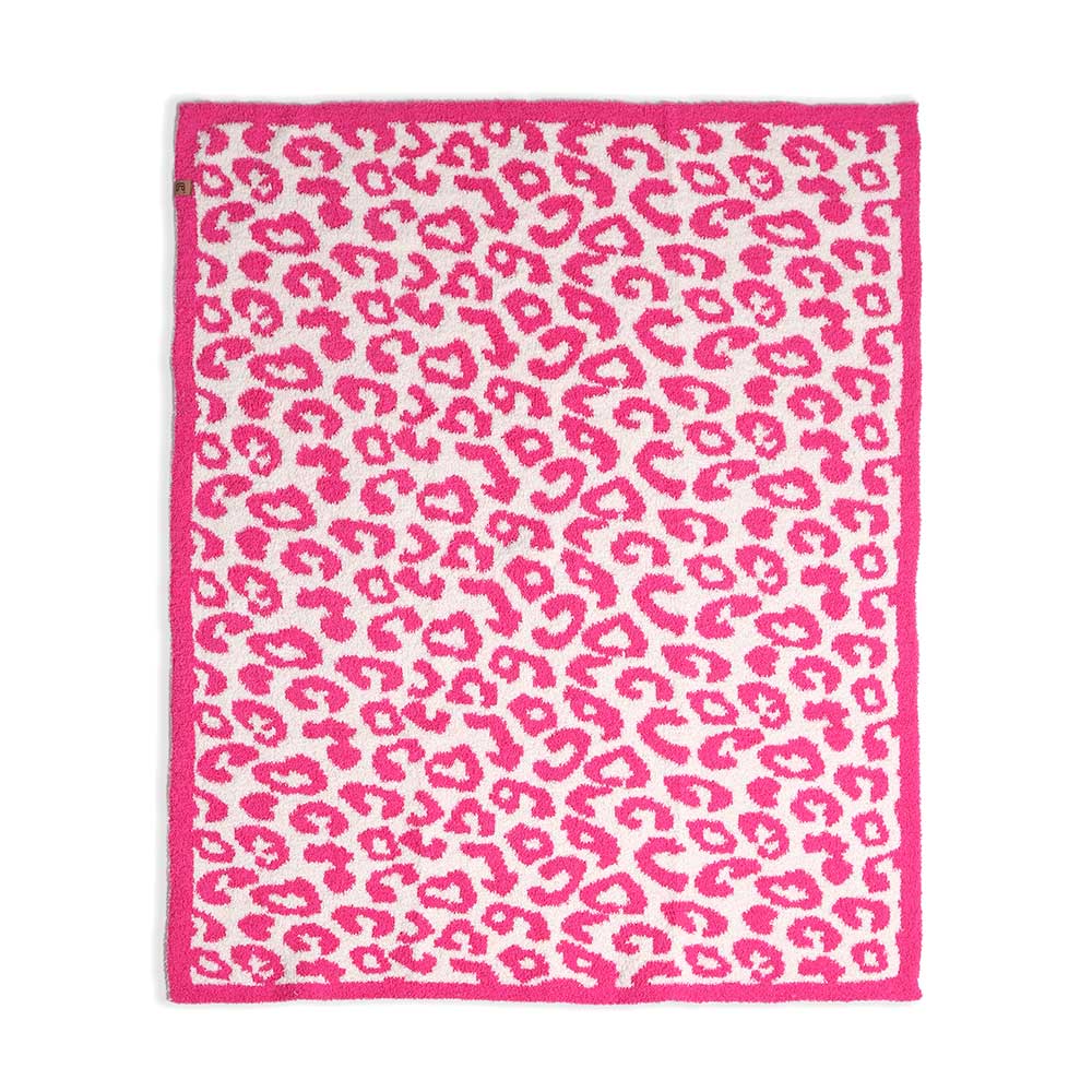 Leopard Patterned Reversible Kids Throw Blanket