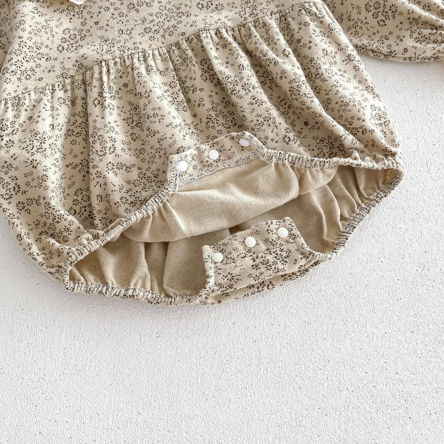 Floral Bubble with Lace Collar