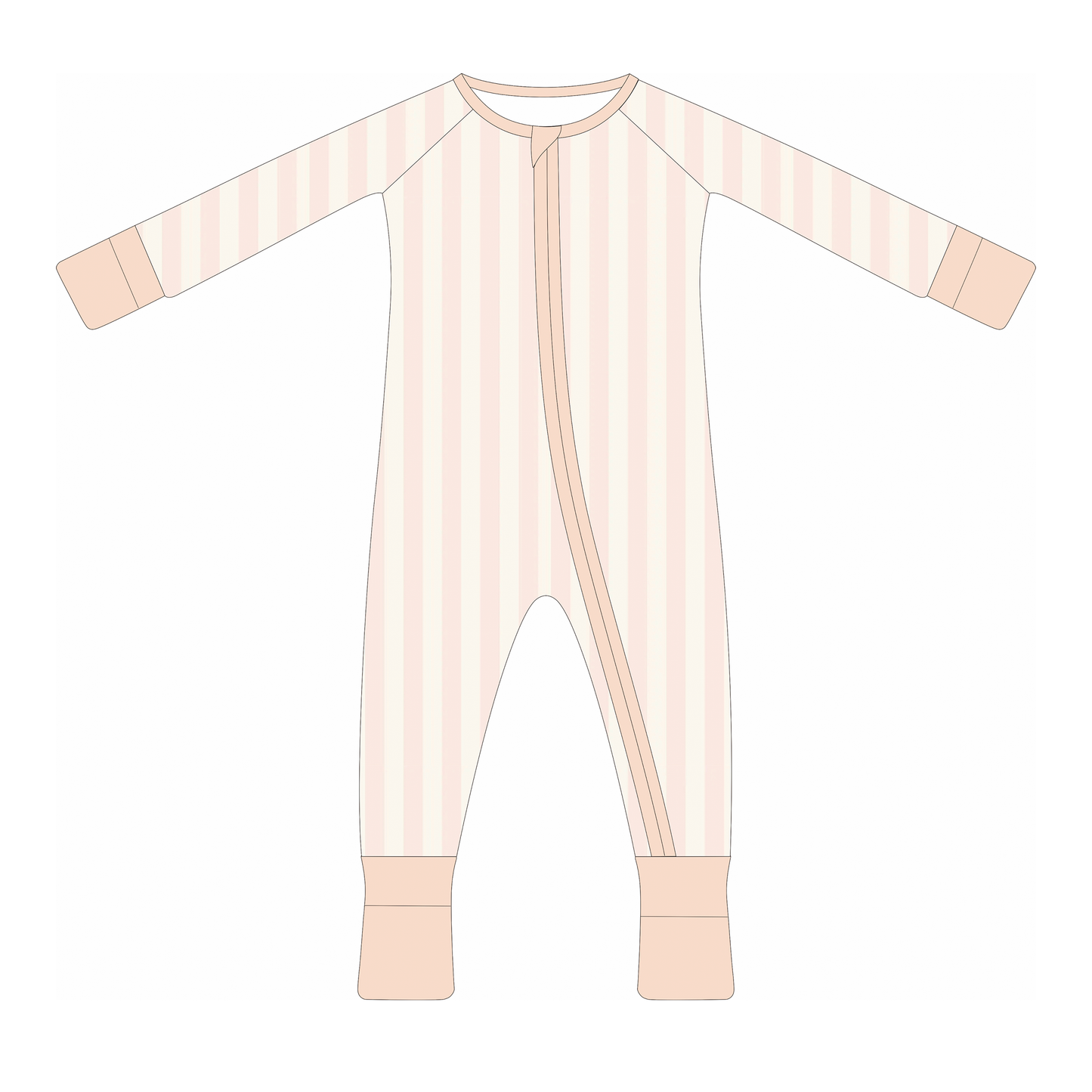 Striped | bamboo baby sleeper, bamboo clothing, baby girl