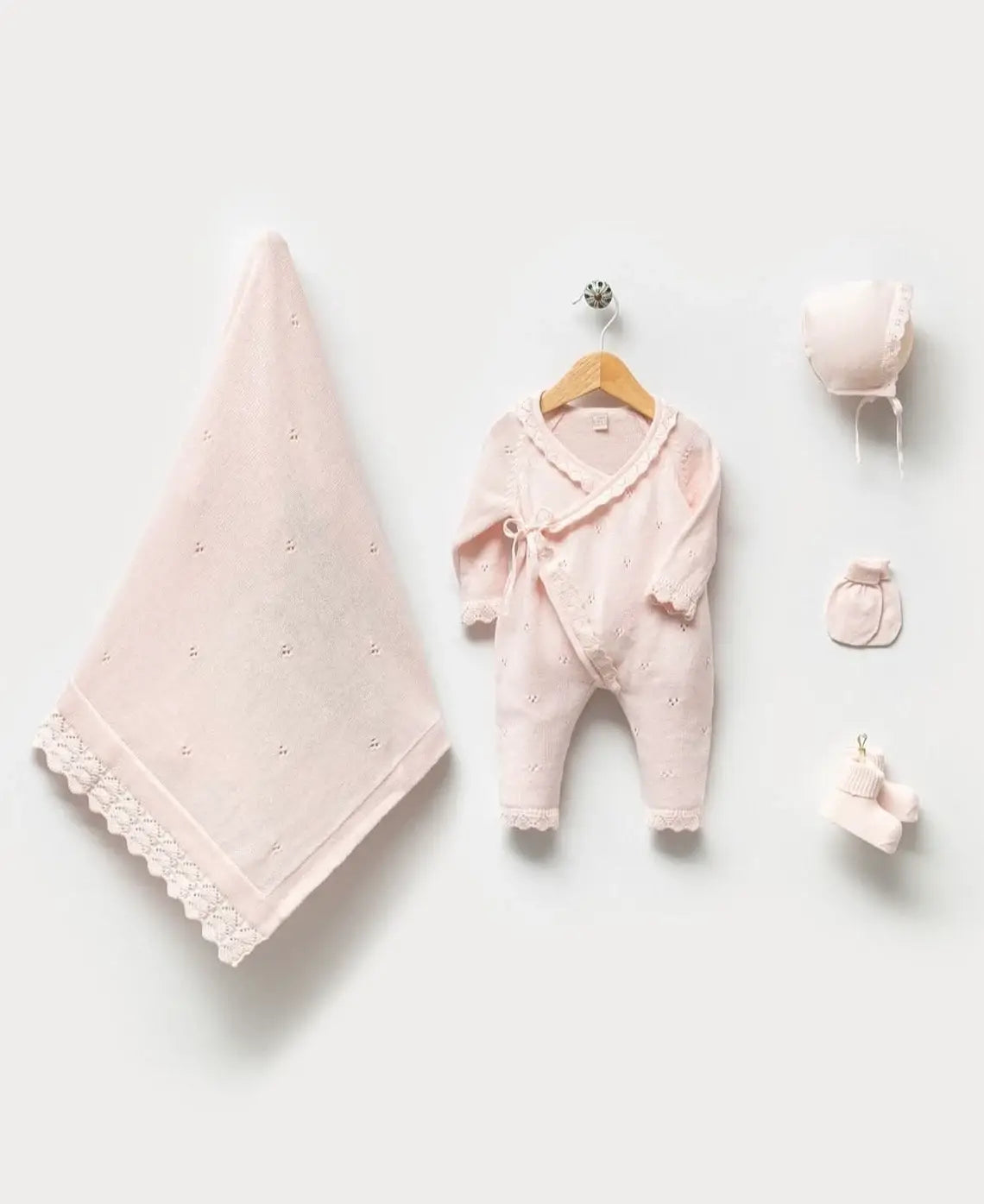 Knitted Newborn Baby Girl/Boy Coming Home Outfit