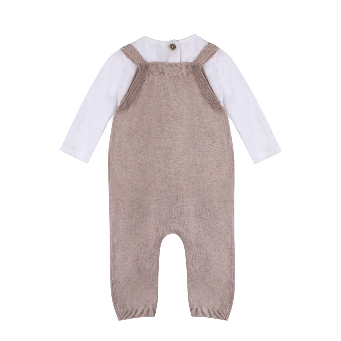 Horse Pocket Baby Knit Overall Set (Organic)