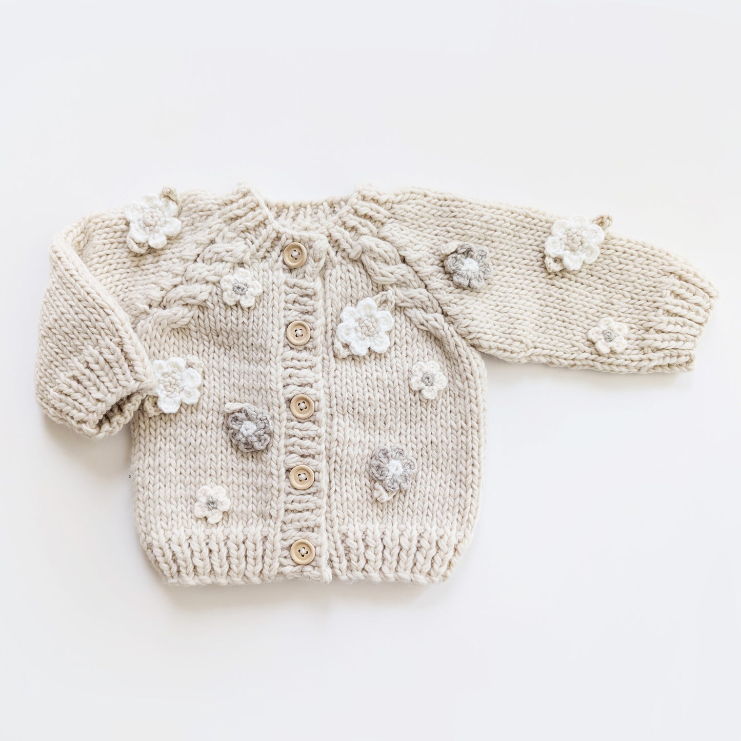 Flower Cardigan Sweater