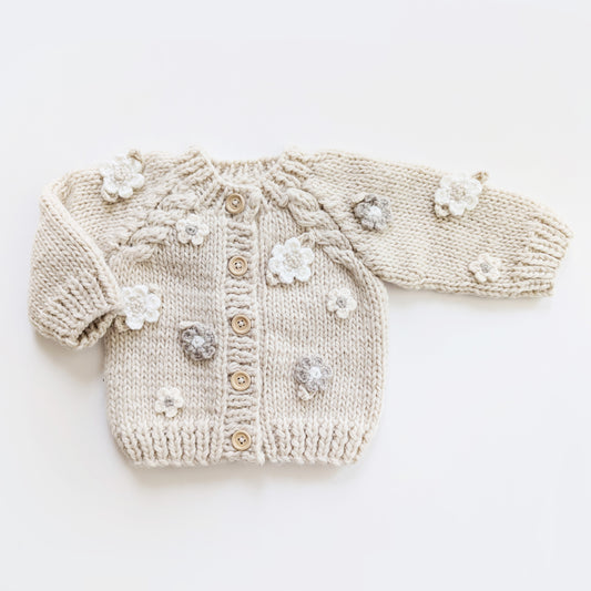 Flower Cardigan Sweater