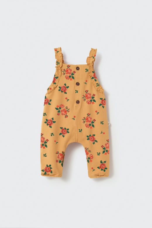 Lily Overalls - Floral Twill