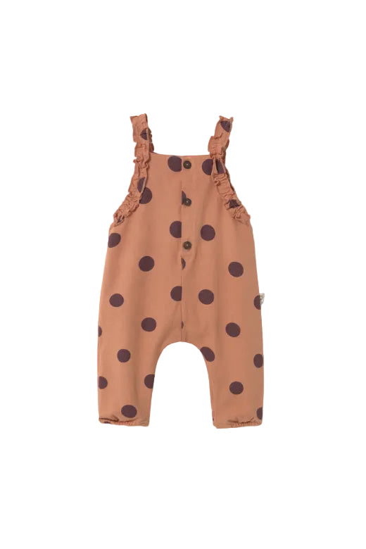 Lily Overalls - Siena Pink Polka Dot