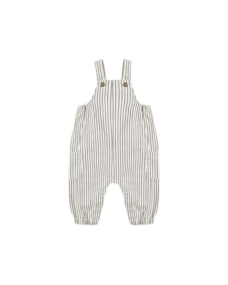 CARGO BABY OVERALL || NAVY PINSTRIPE