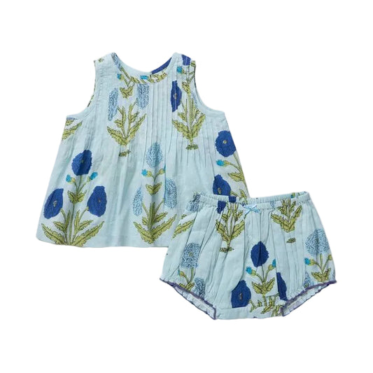 Baby Girls Jaipur 2-PC Set - Light Blue Dandelion