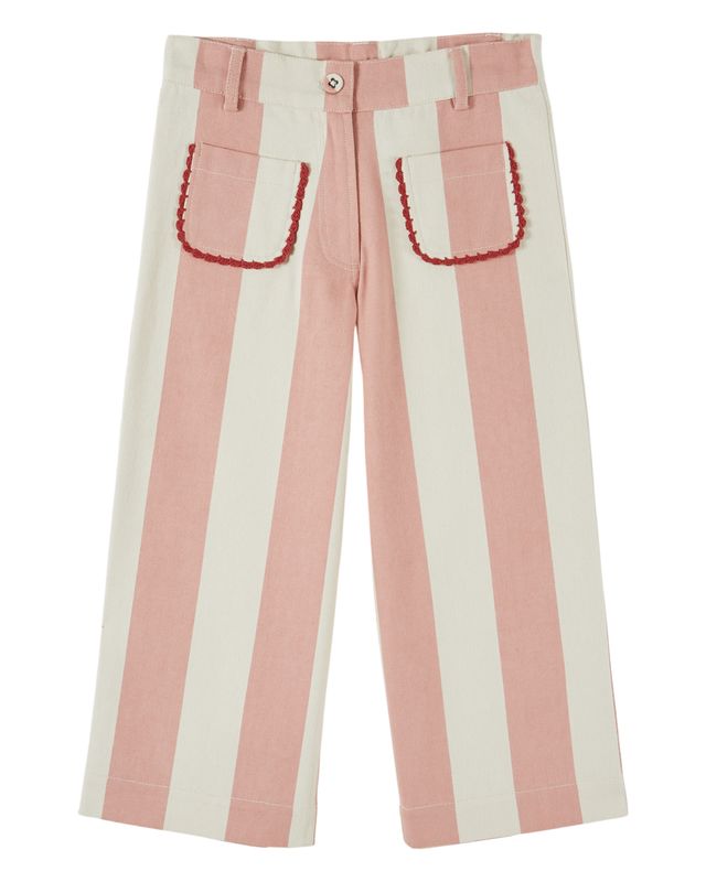 Emile et Ida Pantalon Canvas Rayure Large