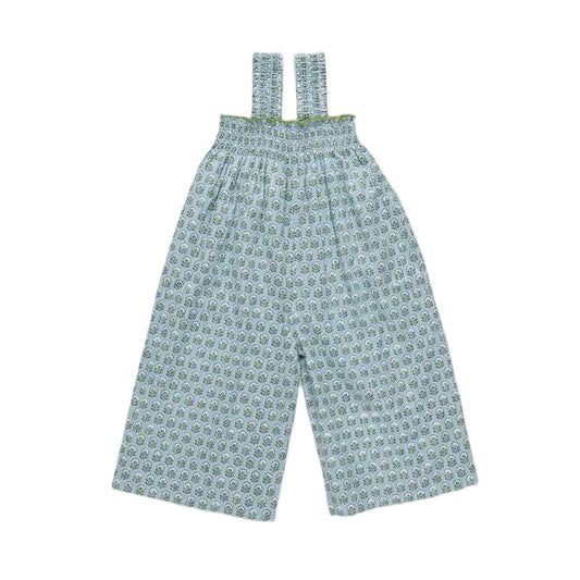 Girls Eleven Jumper - Blue Prairie Block Print