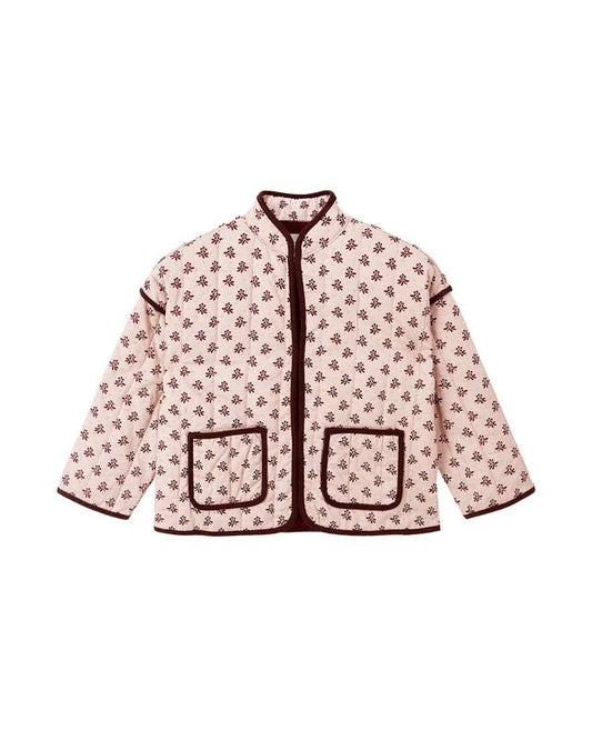 QUILTED JACKET || BLUSH FLEUR - TEEN