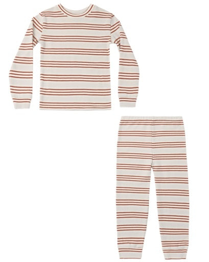 Rylee and Cru Holiday Stripe Long Sleeve Pajama Set