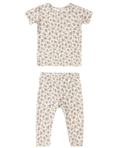 BAMBOO SHORT SLEEVE PAJAMA SET WILDFLOWER