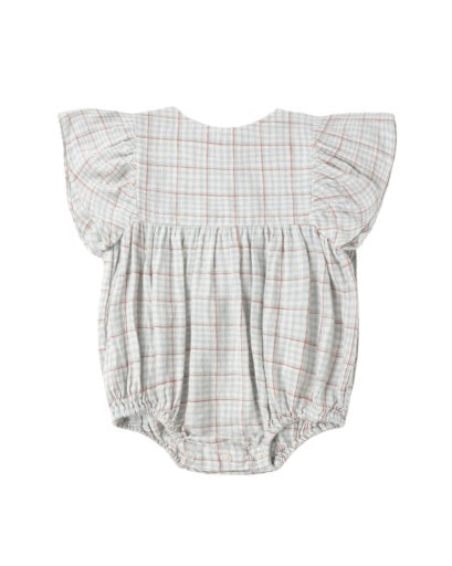 KALEA ROMPER LIGHT BLUE PLAID
