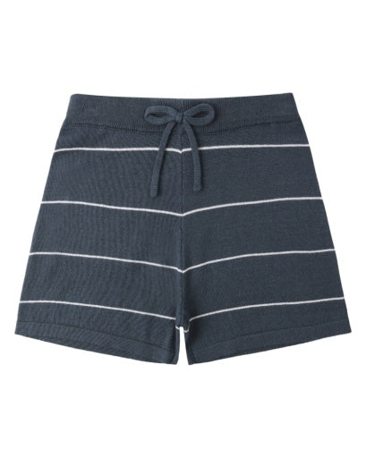 CHANDLER KNIT SHORT NAVY STRIPE