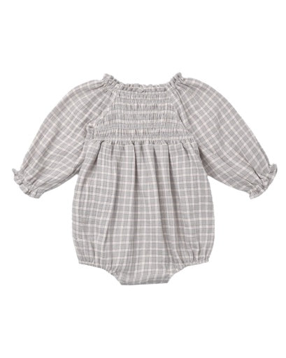 Eden Romper - Blue Gingham
