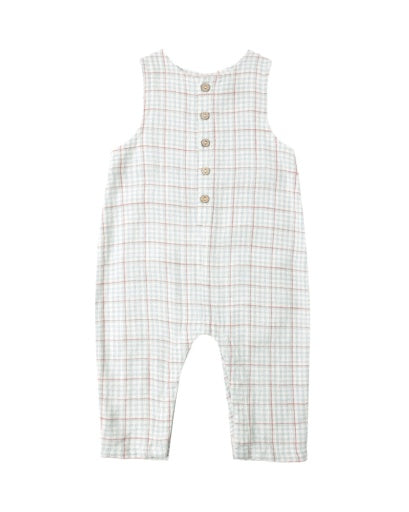 BUTTON JUMPSUIT LIGHT BLUE STRIPE