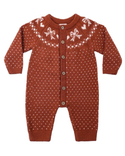Rylee and Cru Ruby Fair Isle Romper