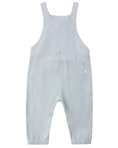 BABY OVERALL HEATHERED LIGHT BLUE