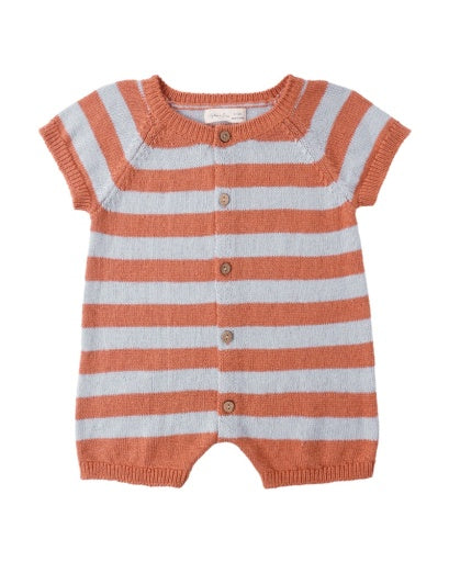 LIAM KNIT ROMPER AMERICANA STRIPE