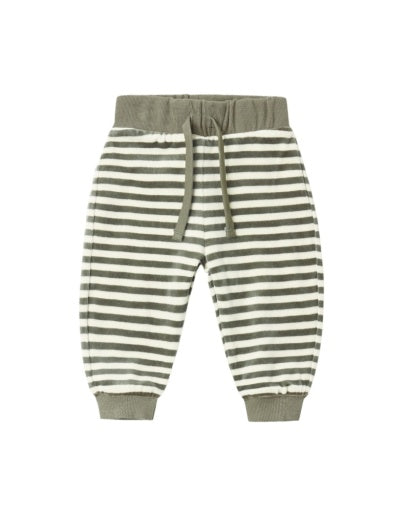 VELOUR RELAXED SWEATPANT SPRUCE STRIPE