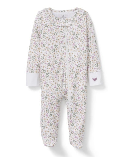 Petite Plume Baby's Pima Romper in Meadow Bloom