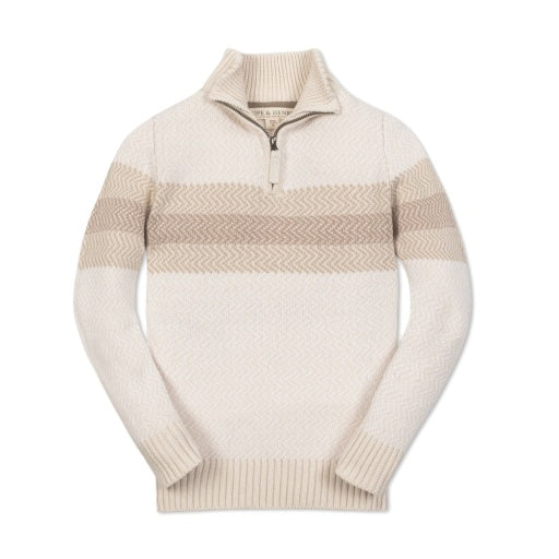 ORGANIC HALF ZIP SWEATER