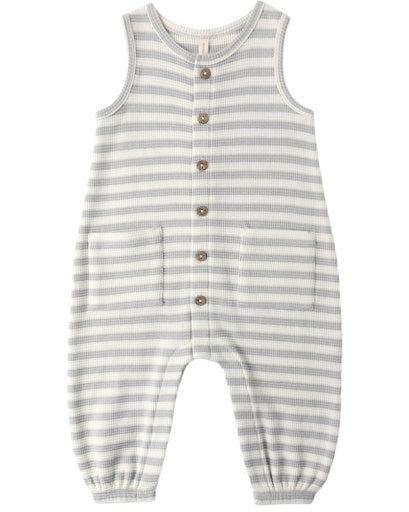 WAFFLE JUMPSUIT SKY STRIPE