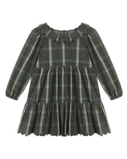 Rylee and Cru Holiday Plaid Fran Dress