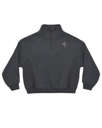 Rylee and Cru Half Zip Sweatshirt - Midnight