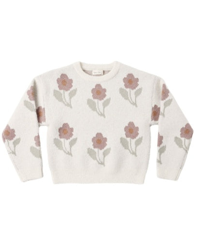 Rylee and Cru Aspen Sweater - Ivory Flower