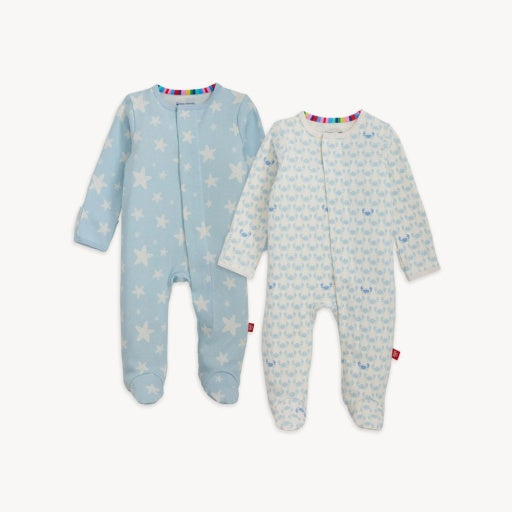 MAGNETIC ME ORGANIC COTTON FOOTIE 2 PACK BUNDLE
