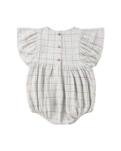 KALEA ROMPER LIGHT BLUE PLAID