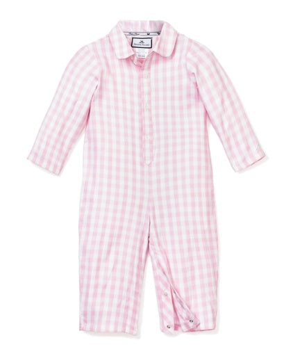 Petite Plume Pink Gingham Romper
