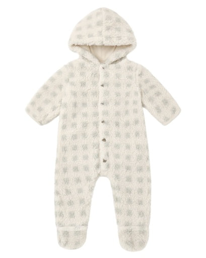 Rylee and Cru Fleece Jumpsuit - Sage Check