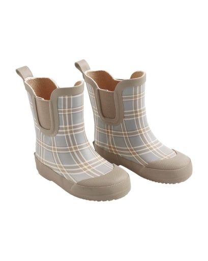 Rylee and Cru Rain Boots - Blue Plaid