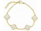 Mother of Pearl Clover Bracelet